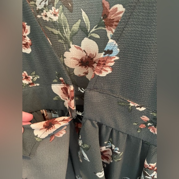 Floral long sleeve duster - Picture 3 of 5